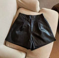 FAUX LEATHER SHORTS